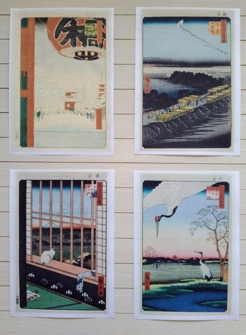 【特価】歌川広重作「名所江戸百景」冬の部　全20点　浮世絵版画・越前和紙複製画 特価】歌川広重作「名所江戸百景」冬の部 全20点 浮世絵版画・越前和紙